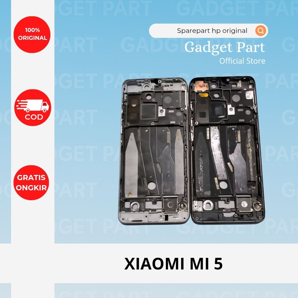 FRAME TATAKAN LCD FRAME BAZEL XIAOMI MI5 MI 5 ORIGINAL COPOTAN ASLI 100%