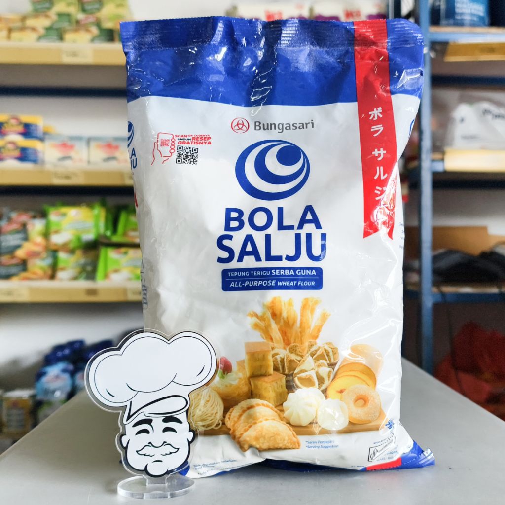 

Tepung Terigu Bola Salju 1Kg / Tepung Serbaguna Bolasalju 1Kg