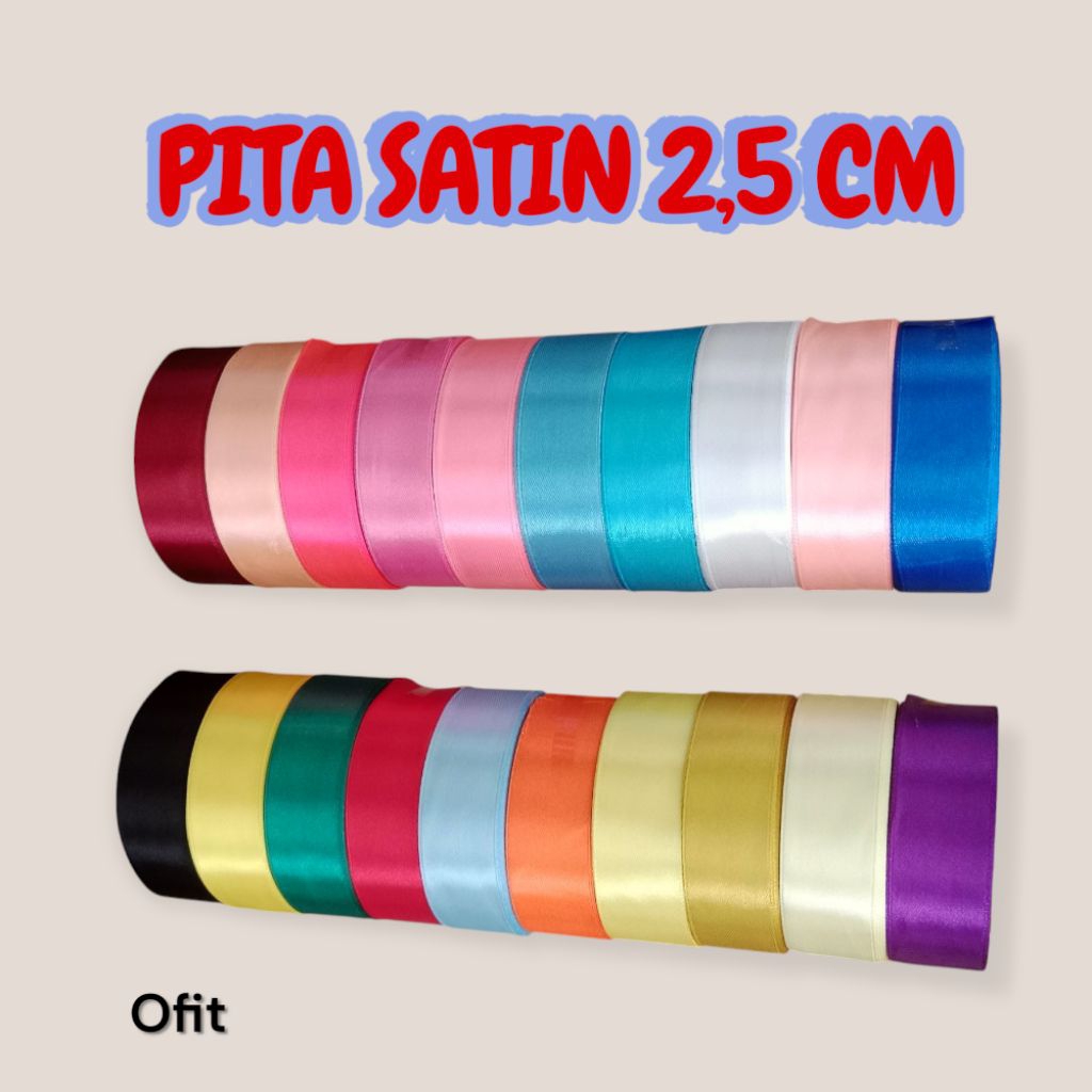 

Pita Satin 2,5 cm / Pita Satin 1 Inch
