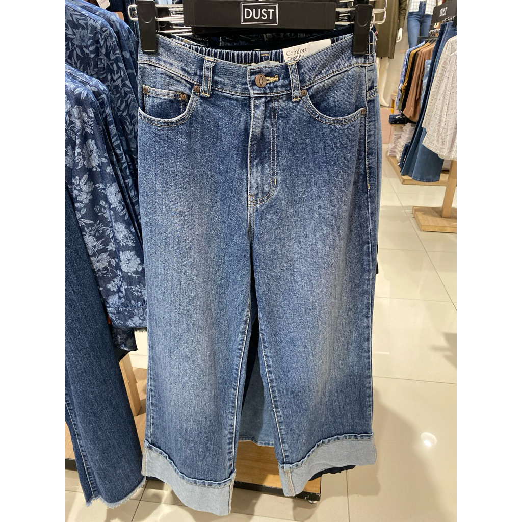 CELANA JEANS KULOT PINGGANG KARET DUST BRAND MATAHARI ORIGINAL