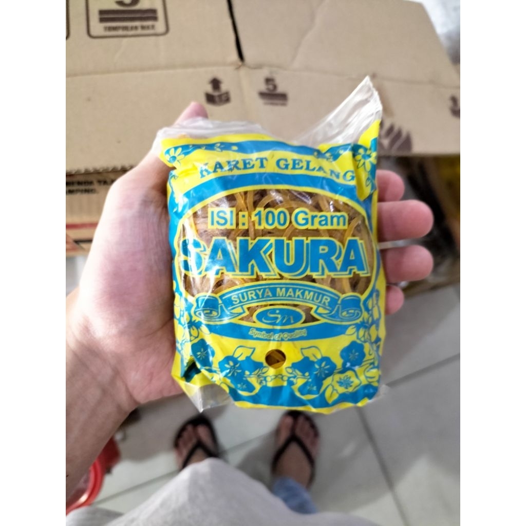 karet gelang isi 100 gram