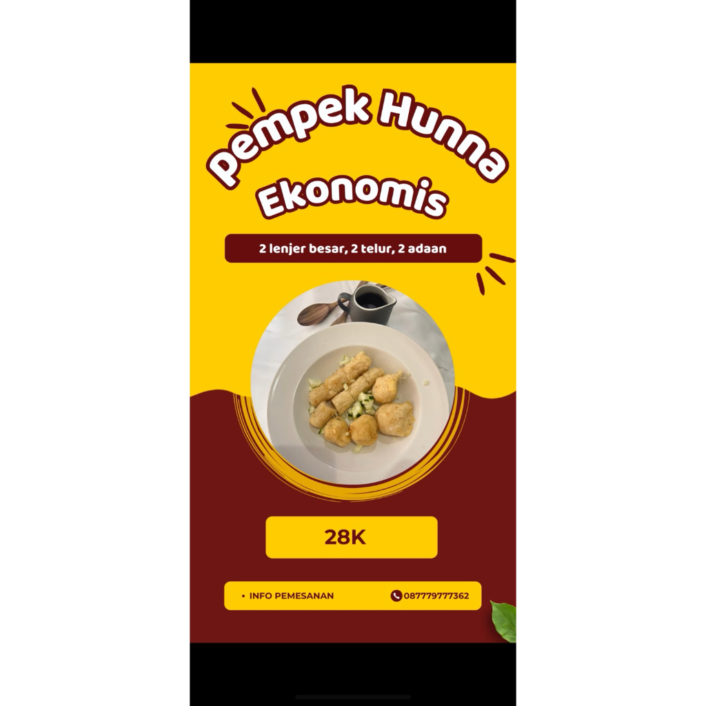 

pempek ekonomis isi 6 besar