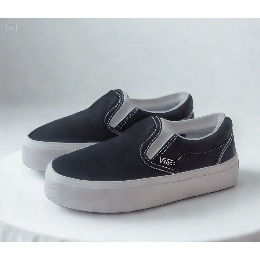 Sepatu Anak Slip on Og Laki Laki Perempuan Sepatu Vans Hitam Anak Sepatu Sneaker Anak Cowok Cewek Un