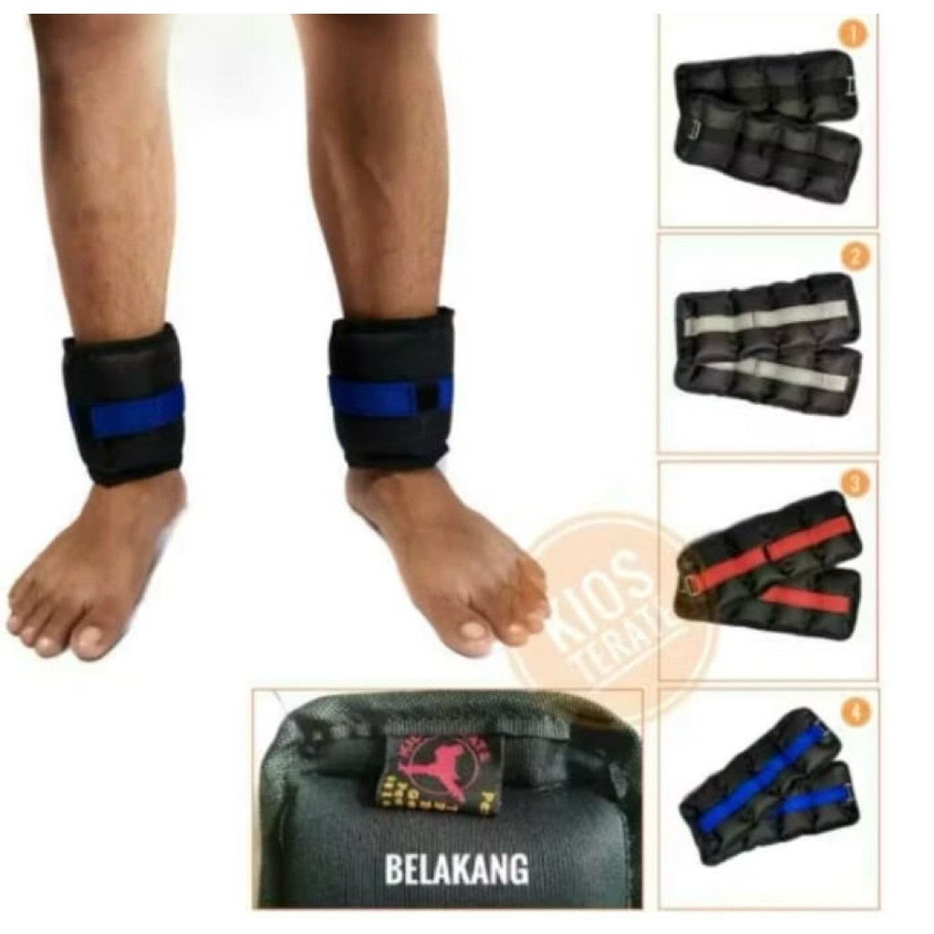 Pemberat kaki 3kg fitness latihan beban kaki tangan alat olahraga