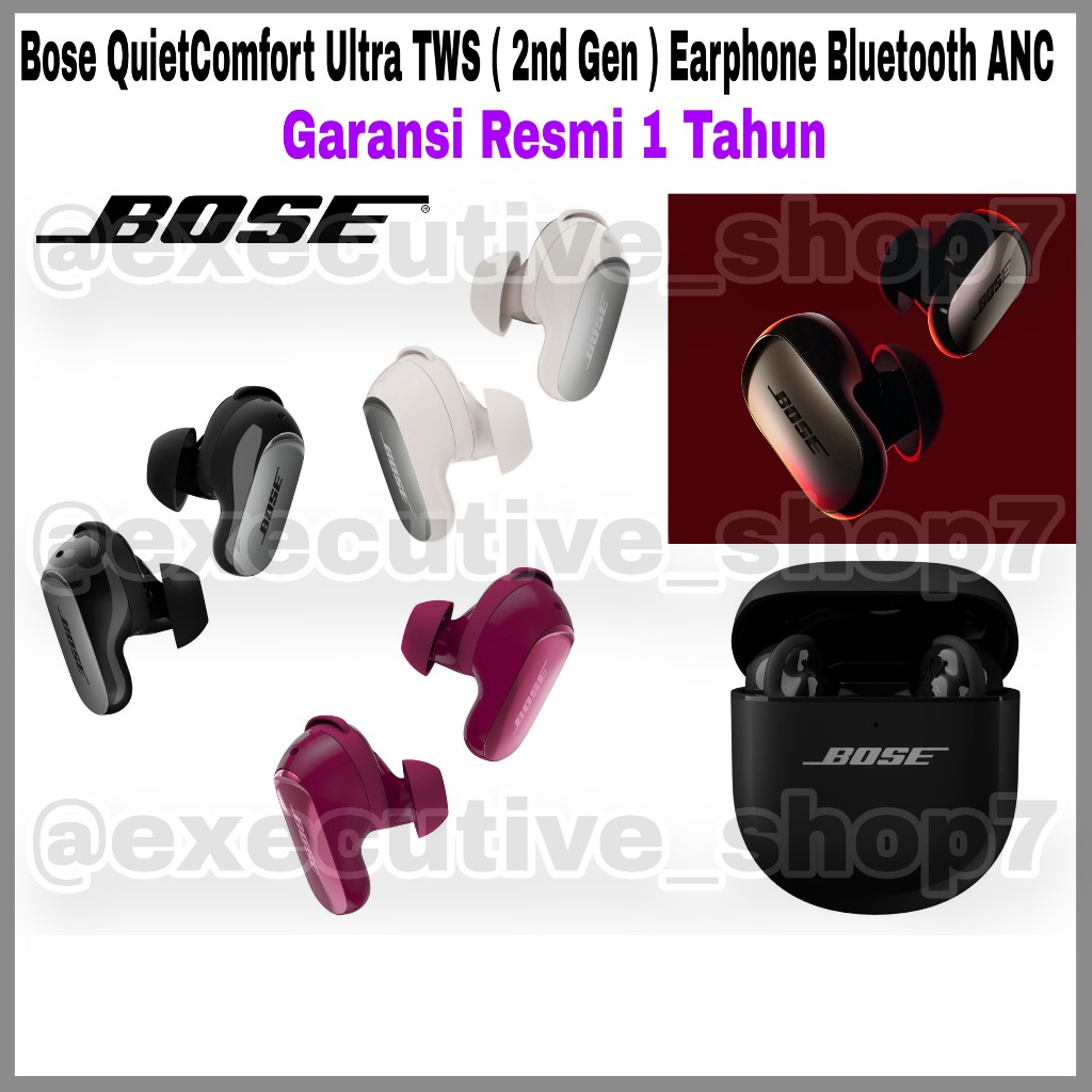 Bose QuietComfort Ultra TWS ( 2nd Gen ) Earphone Bluetooth ANC - Garansi Resmi 1 Tahun