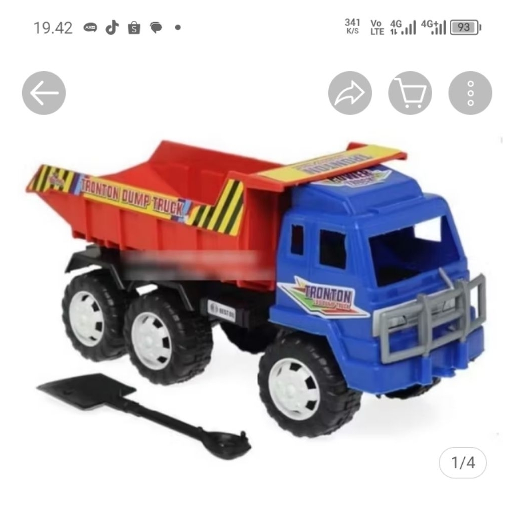 mainan anak mobil-mobilan truk pasir jumbo