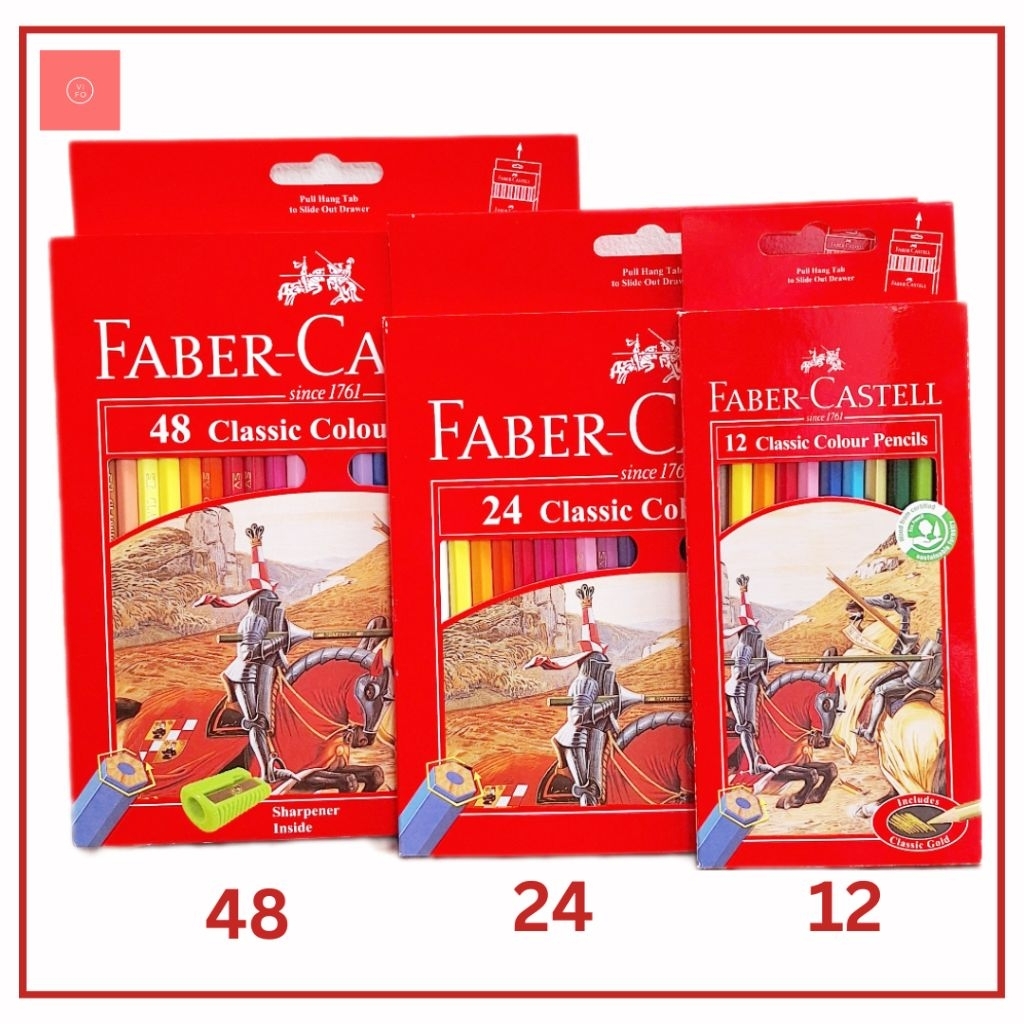 

Vifo - Pensil Gambar Classic Faber Castell 12 24 36 48 Warna Original