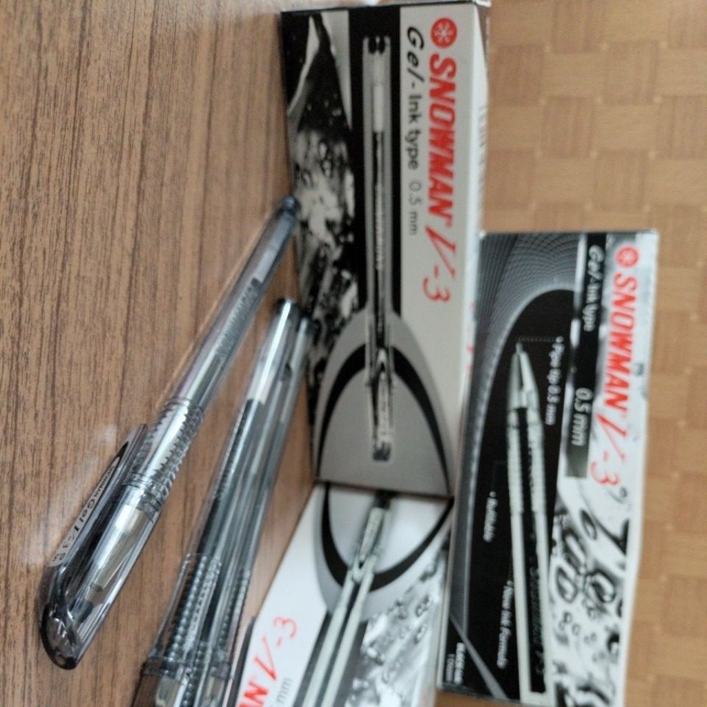 

Pulpen Murah Snowman V3 Gel 0,5 – Hitam (Isi 12 pcs)
