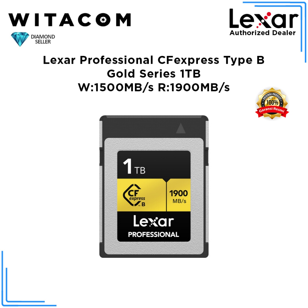 Lexar Professional CFexpress 1TB 1900MB/s Type B Card Gold Series