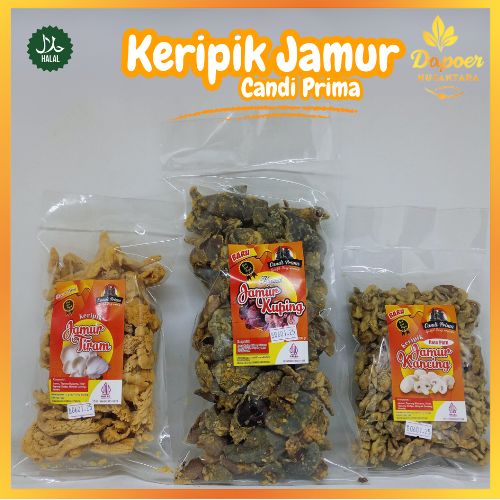 

Keripik Jamur Crispy Tiram Kancing Kuping Oleh Oleh Khas Dieng Wonosobo