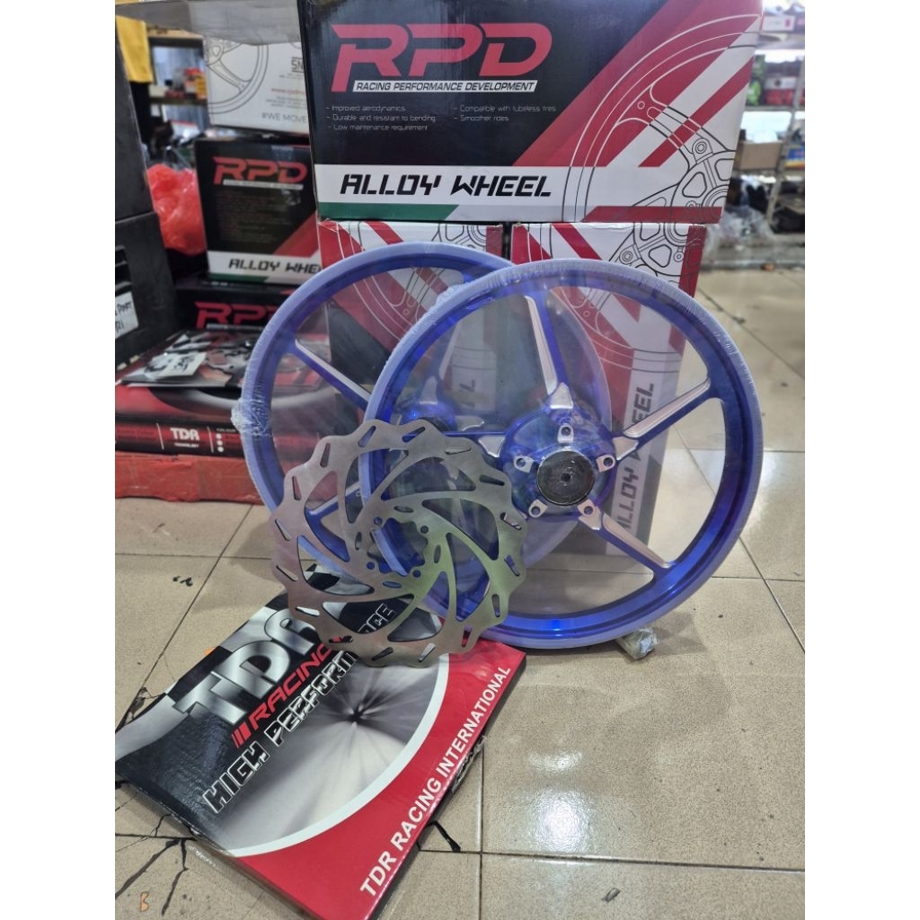 VELG RPD IMOLA+GRATIS PIRINGAN TDR STAINLESS DISC ROTOR MX KING 150