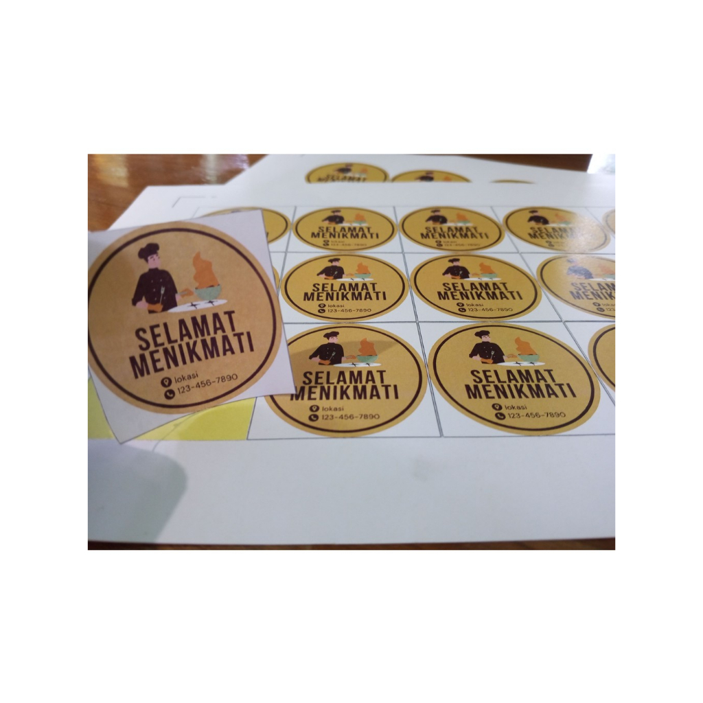

CETAK STICKER LABEL BULAT,LABEL NAMA MAKANAN,TOPLES,BOTOL MINUMAN CUSTOM DLL CUTTING KOTAK