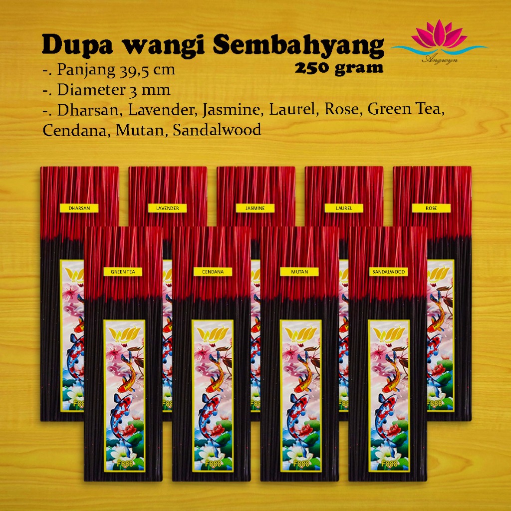 Dupa Wangi / Hio Wangi Sembahyang Hitam Isi 250 Gram