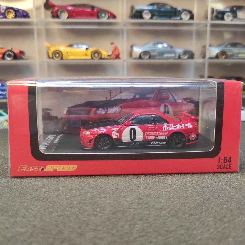 Fast Speed Stance Hunters 1:64 Nissan Skyline R34 #0 Red Livery