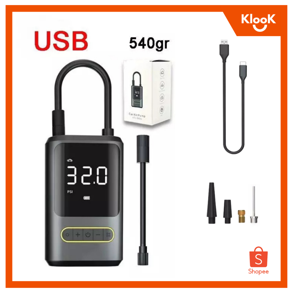 Pompa Ban Electric Air Pump Inflator Portable USB Lighter Pompa Ban Motor Pompa Sepeda Mobil Pompa A
