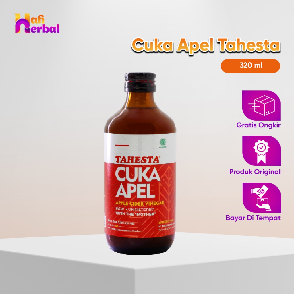 

Tahesta - Cuka Apel Original Apple Cider Vinegar isi 320 ml