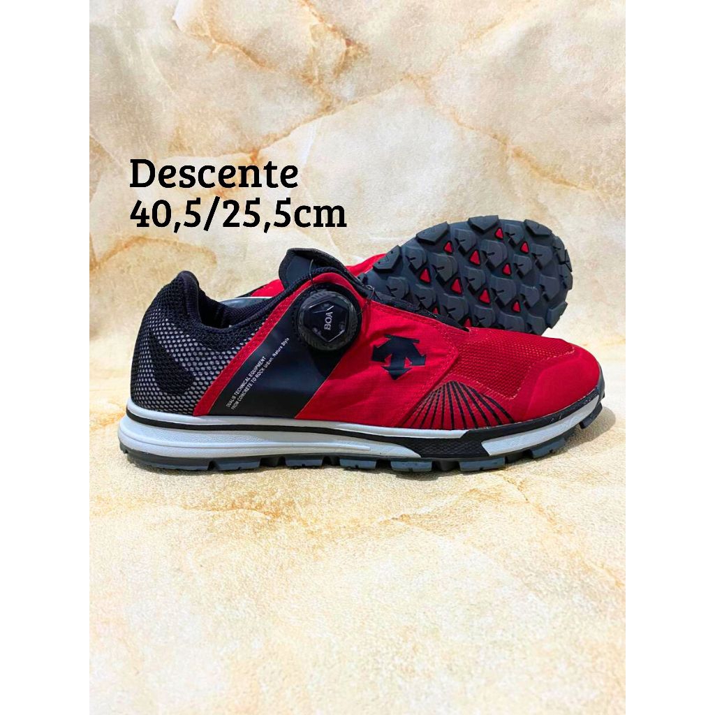 Descente Trail Boa Sepatu Outdoor Gunung Hiking Trailrun
