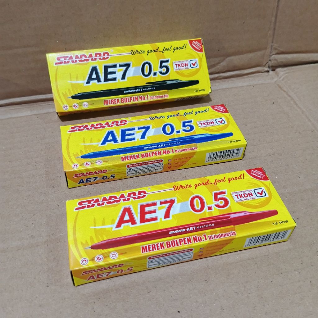 

1 Pak Pulpen Standard Ae7 Isi 12 Pcs