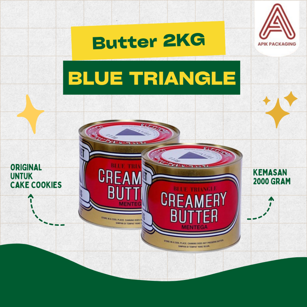 

Butter Blue Triangle Creamy Butter Mentega 2KG Original