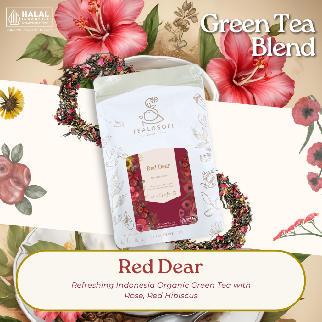 

Red dear - Tealosofi Artisan Tea Green Tea Blend