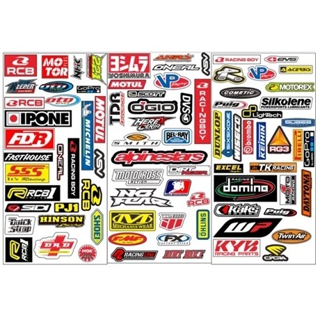 

85 PCS STICKER PACK RACING STIKER RACING STIKER MOTOR KOMPLIT PRINT CUT