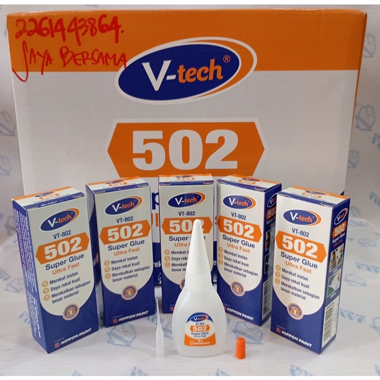 V-Tech - 502 Super Glue Nippon Paint lem super lem instant