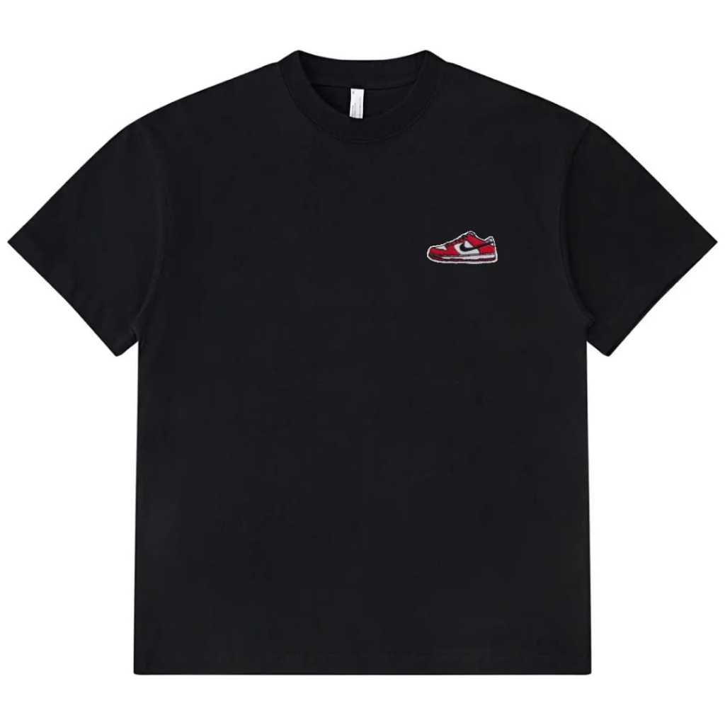 Kaos Oversize Bornean Bordir Sepatu Nike Jordan - Premium Combat Cotton 100% Pria dan Wanita - OVW