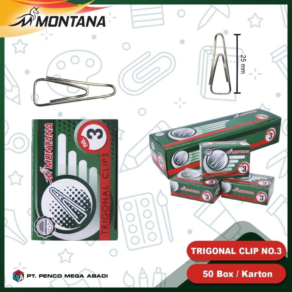 

paper clip/jepitan kertas no 3 [ montana ]. GROSIR.