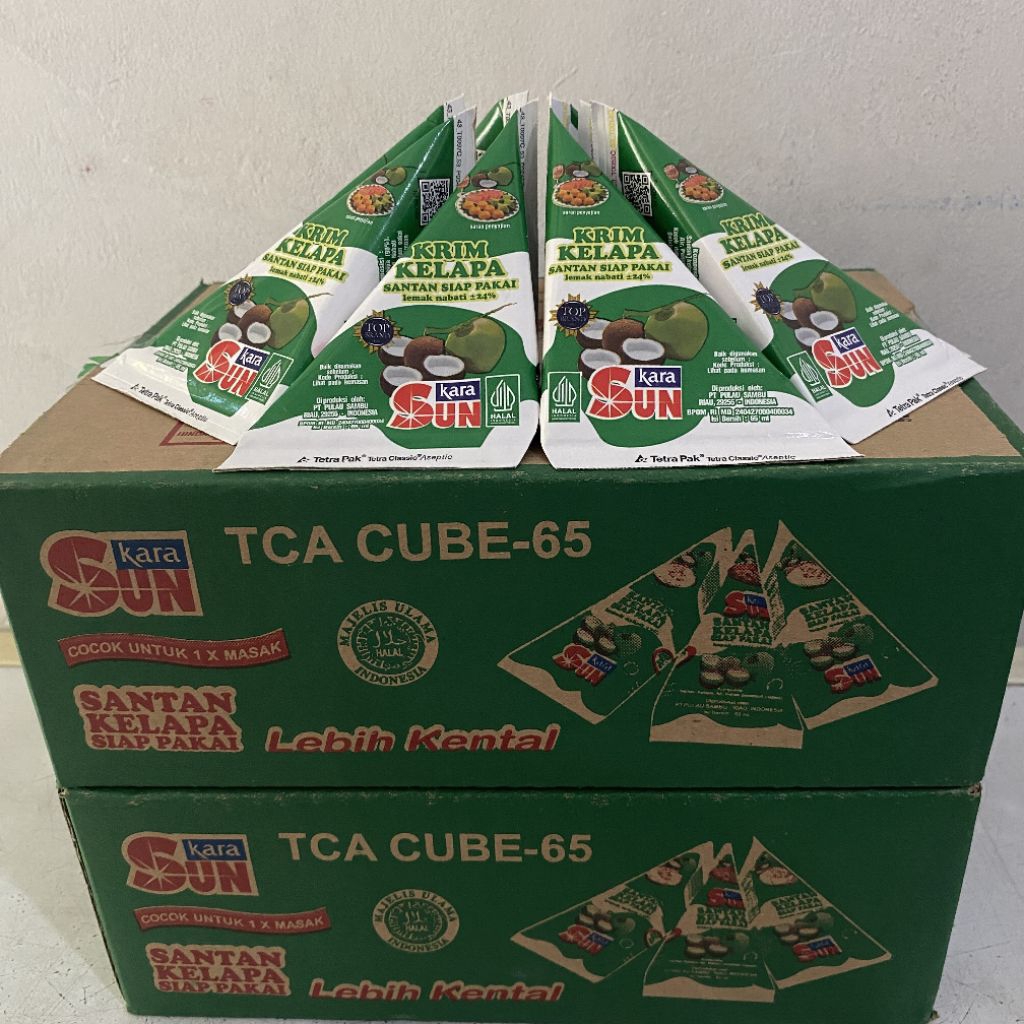 

Sun kara santan kelapa 65ml kemasan 1 dus 36 pcs | santan sun kara | santan kara | santan kelapa siap pakai