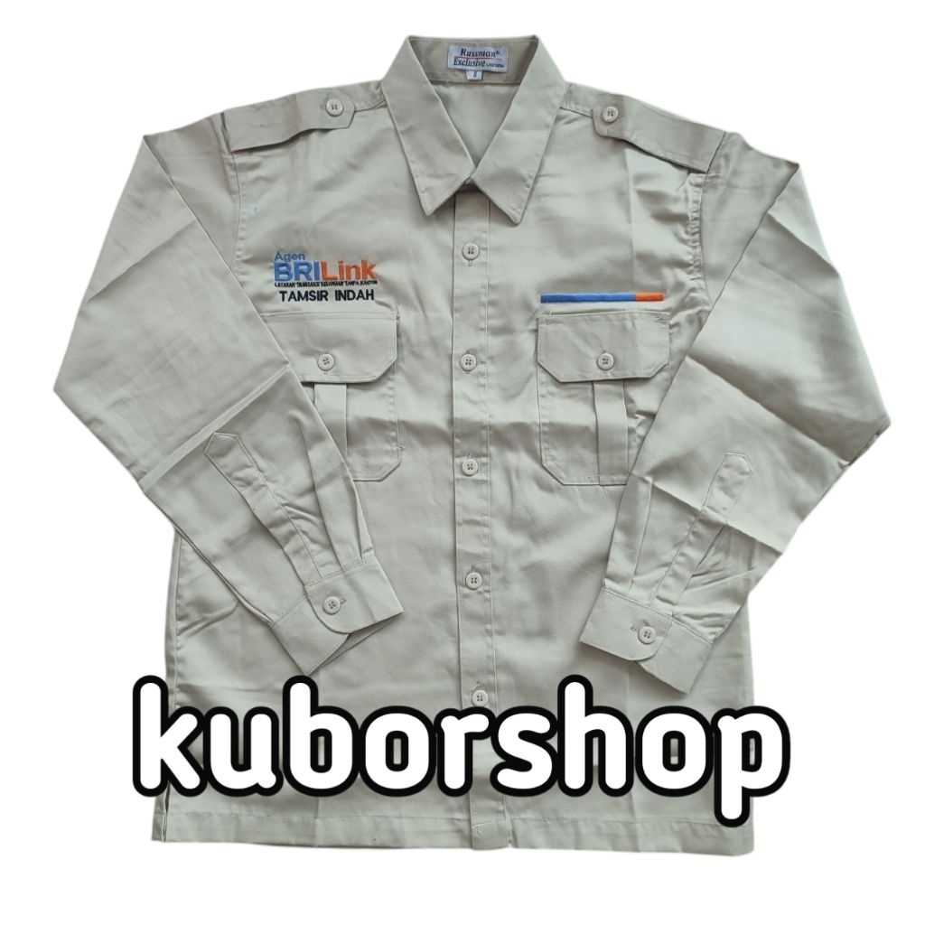 kemeja BRILINK seragam brilink baju brilink full bordir