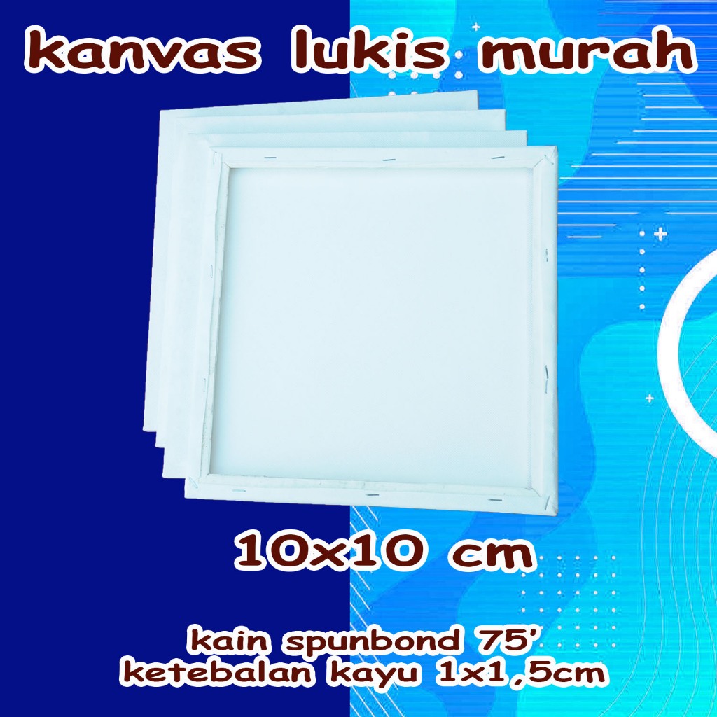 

Kanvas Lukis 10x10cm terjangkau kain spunbond 75'