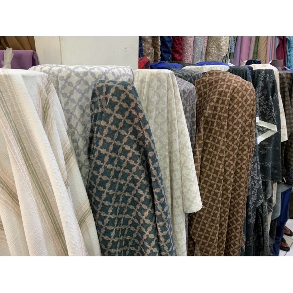 katun doby | embos printing lebar 150cm (per setengah meter)