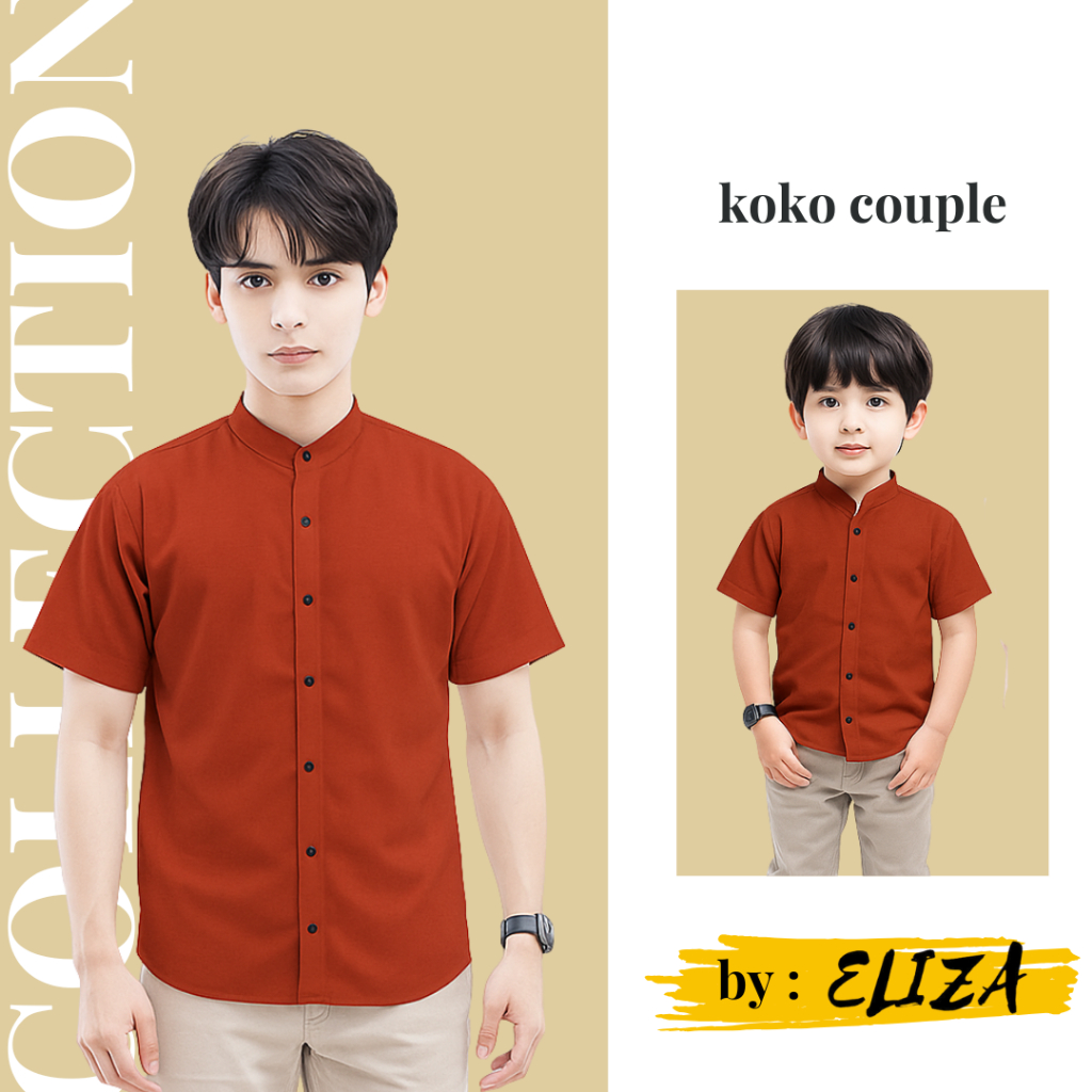 baju koko couple ayah dan anak kekinian-baju koko couple ayah dan anak-baju koko anak-baju koko