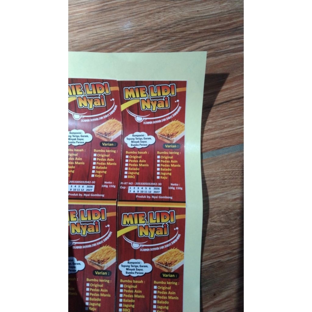 

stiker cutting kauman