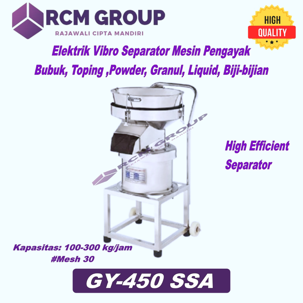 GY-450 SSA Mesin Vibro Separator Pengayak Tepung Atau Powder