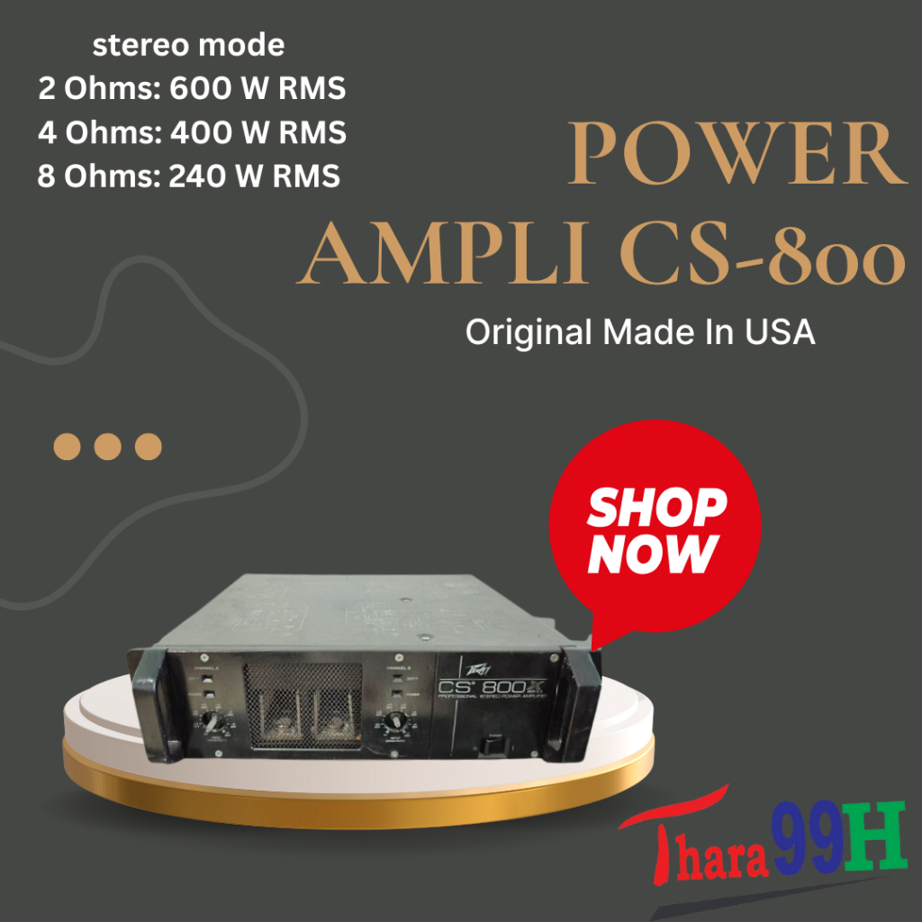 Power Ampli Amplifier Peavey CS-800 Original Asli USA