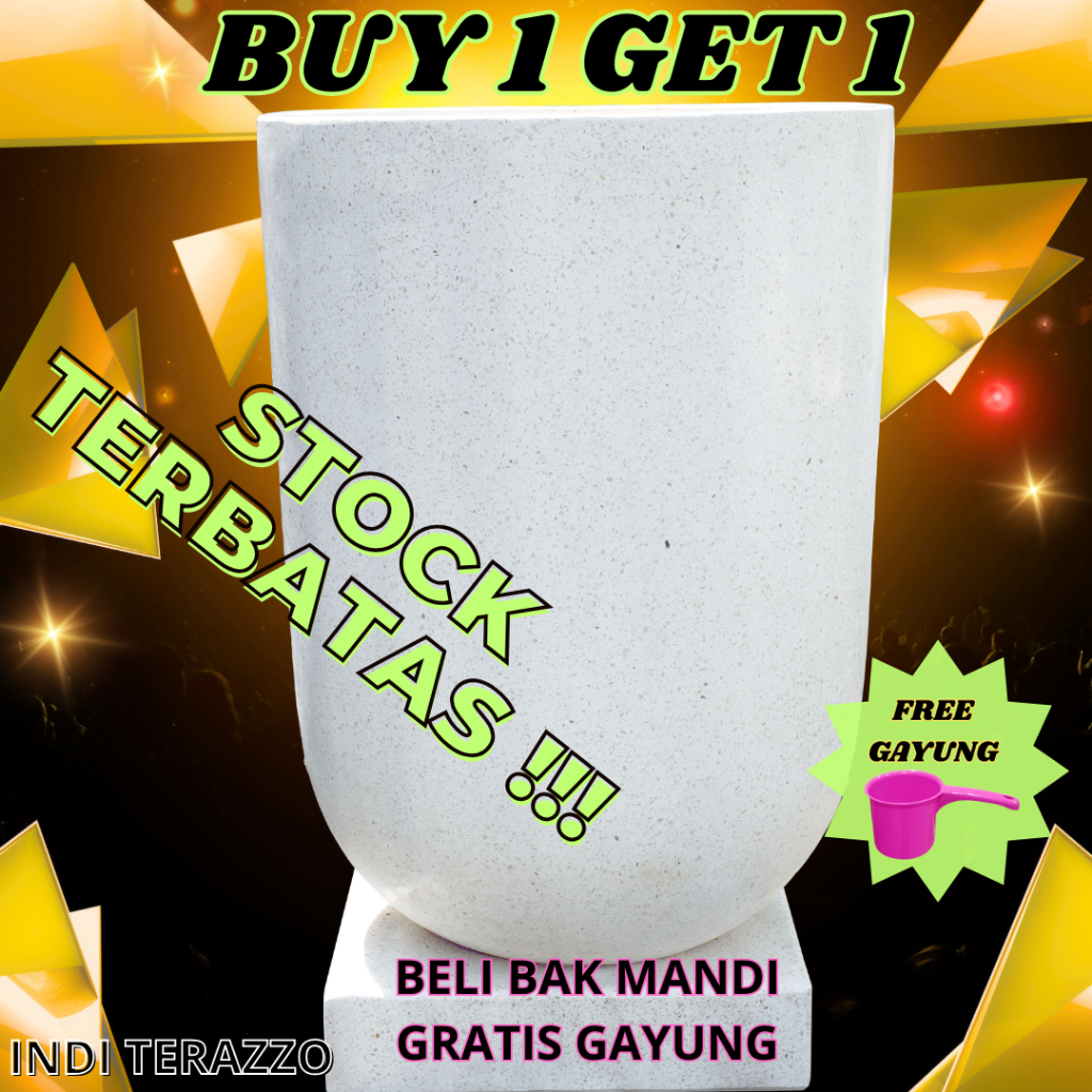 JURAGAN TERASO | BAK AIR KAMAR MANDI TERASO | GENTONG UNIK MINIMALIS | TIPE NUSA DUA FULL