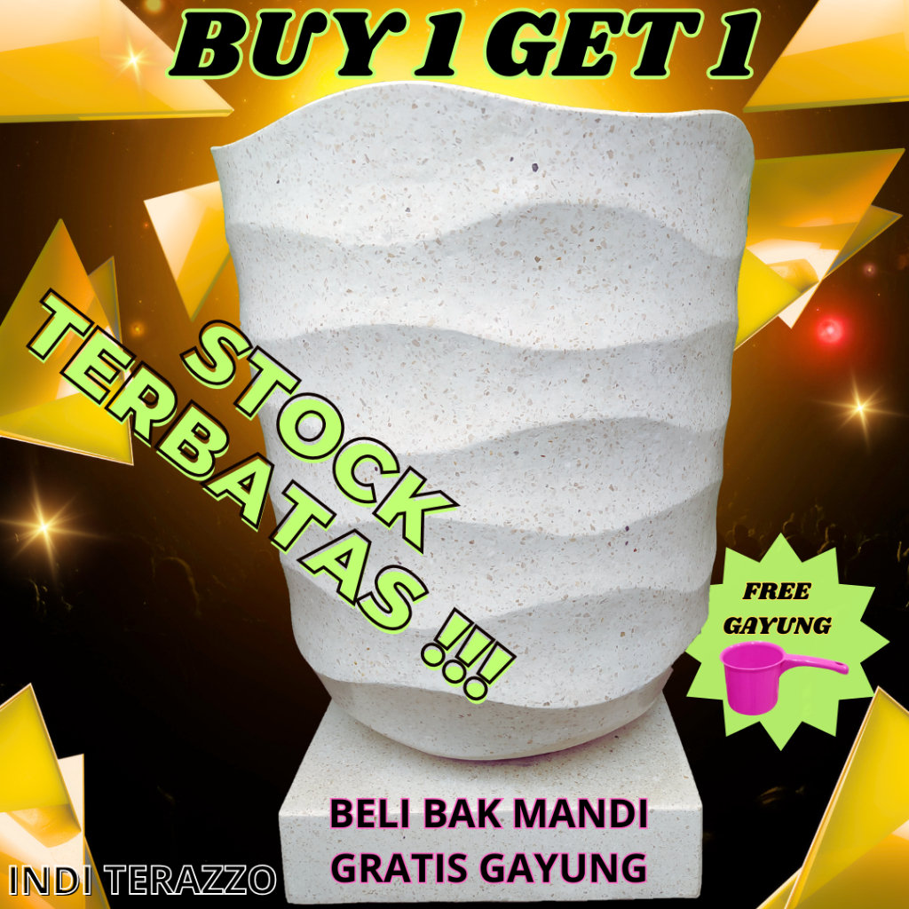 JURAGAN TERASO | GENTONG AIR PREMIUIM | BAK MANDI MINIMALIS | BAK MANDI KERAMIK | TIPE GELOMBANG