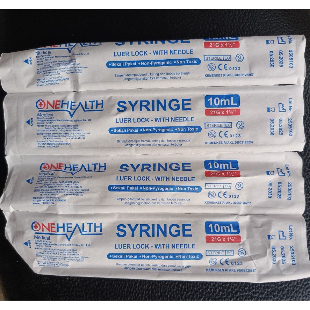 SPUIT SYRINGE 10 ML ONEHEALTH SPUIT 10CC