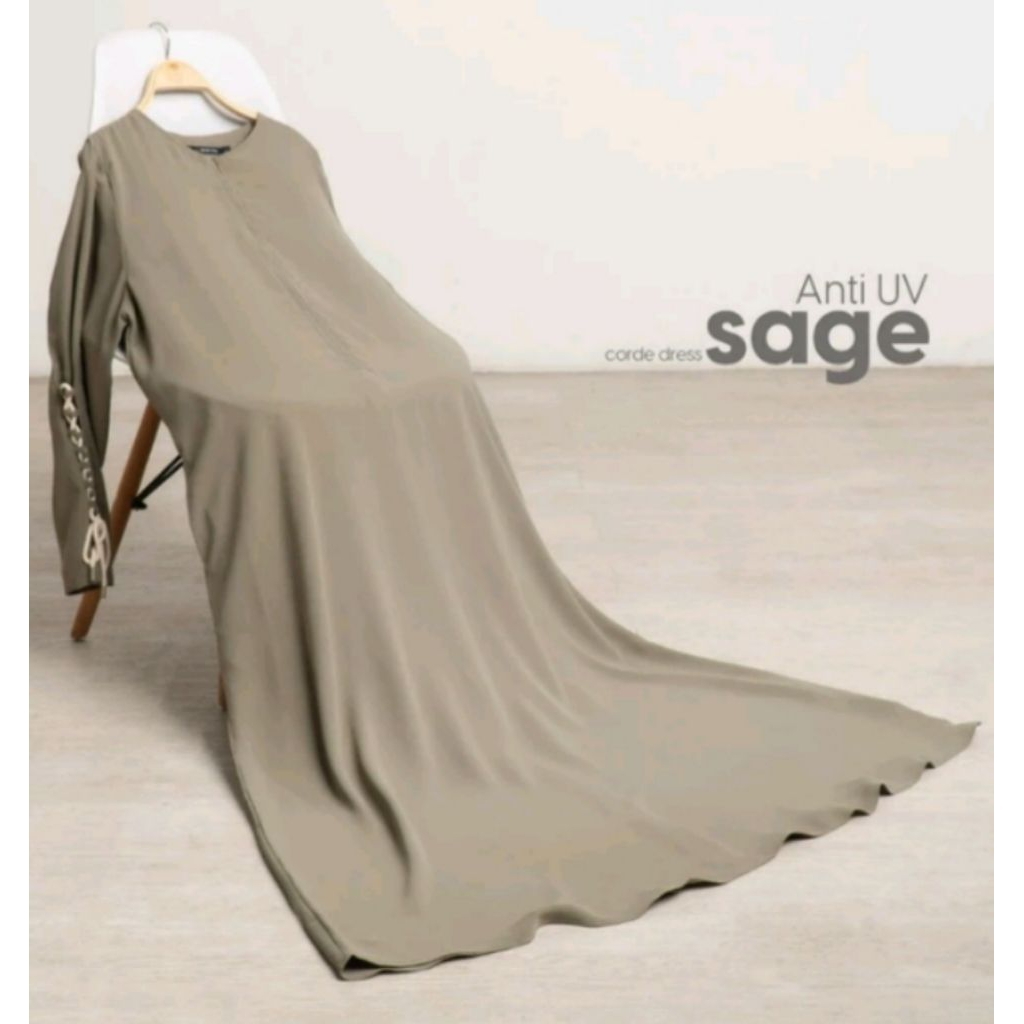 Abaya by difiti  Sage green mazen antiuv S preloved