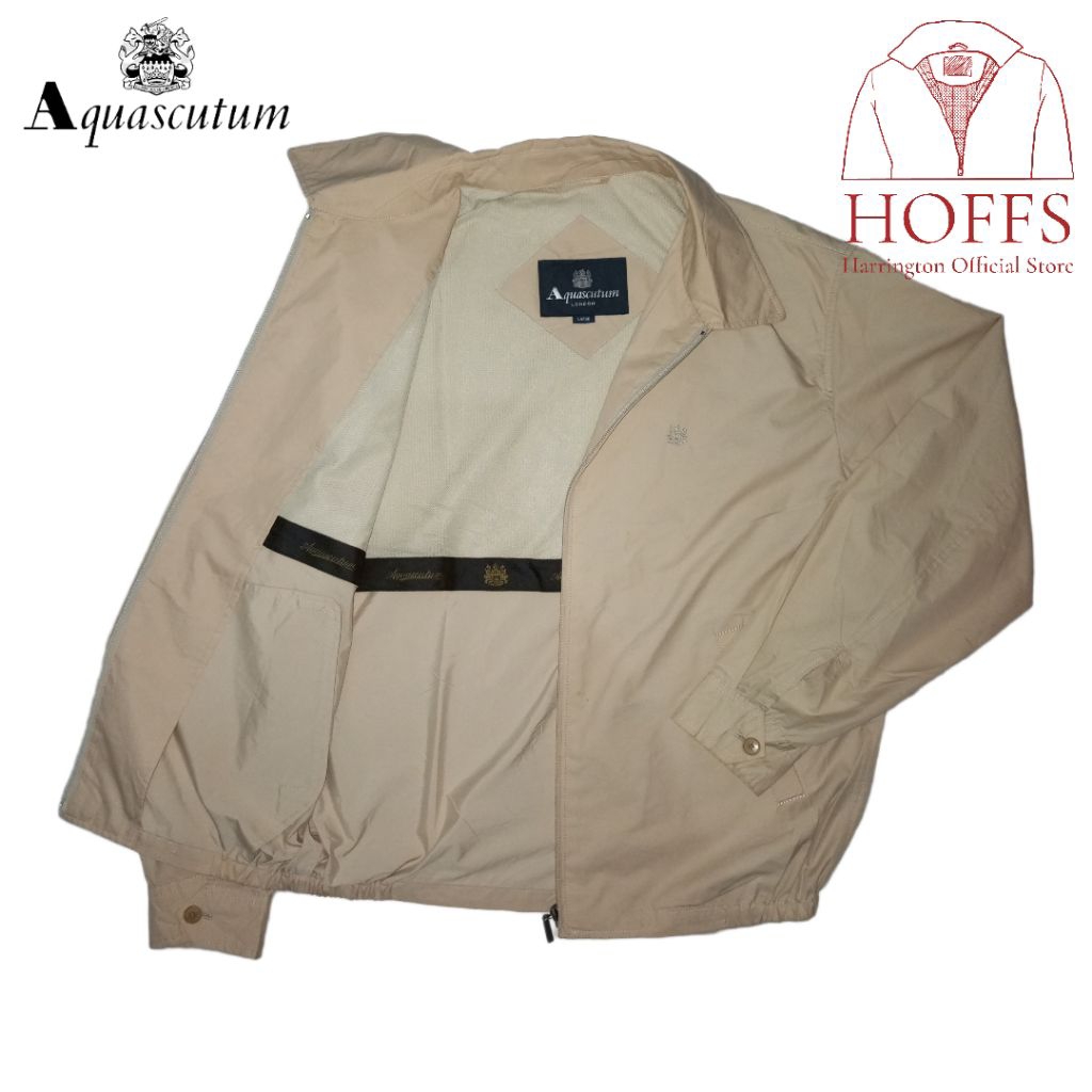 Aquascutum London Harrington/Work Jacket Cream L 1AQSCMTMCRMM