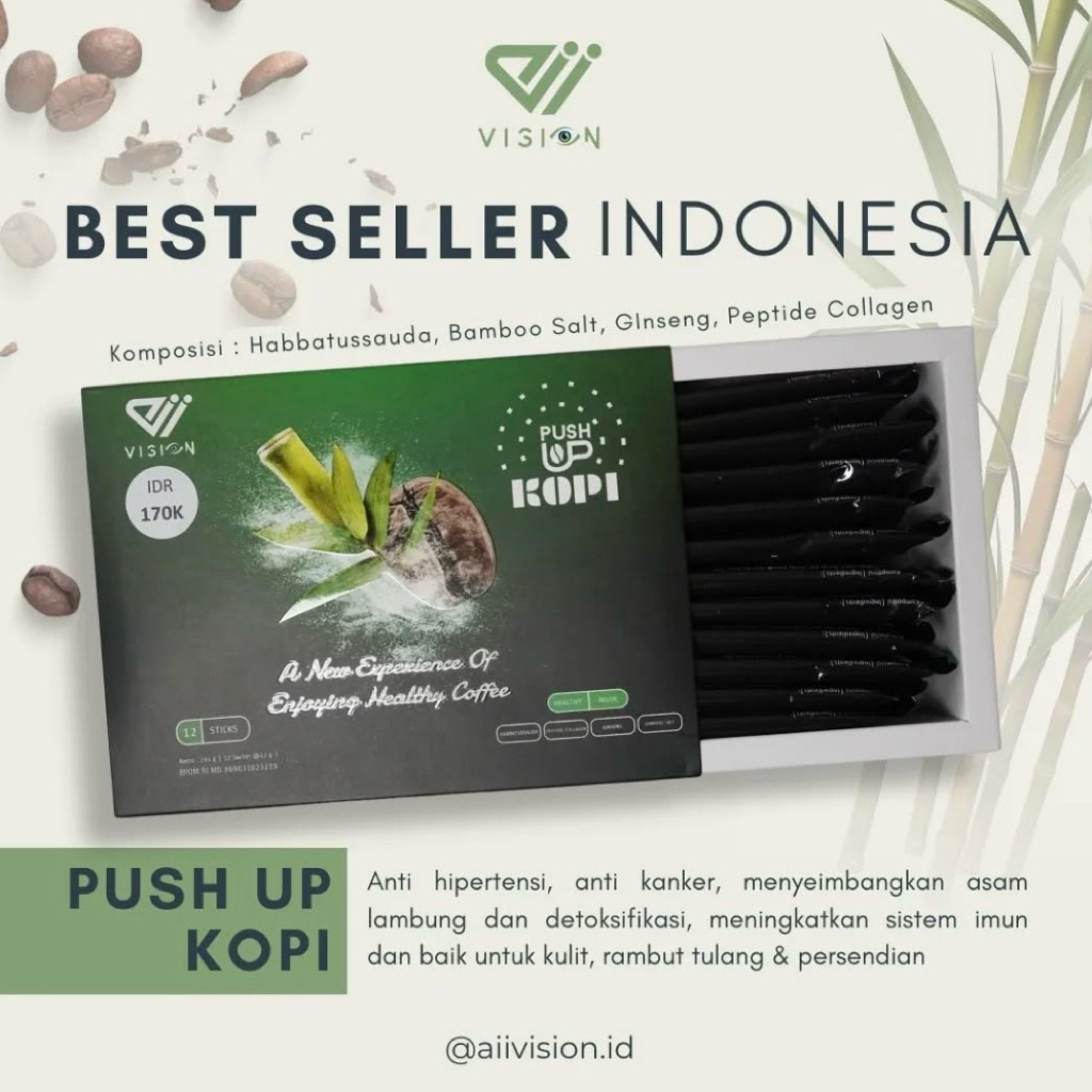 

PUSH UP KOPI | Kopi kesehatan dgn Ginseng & Habatusaudda