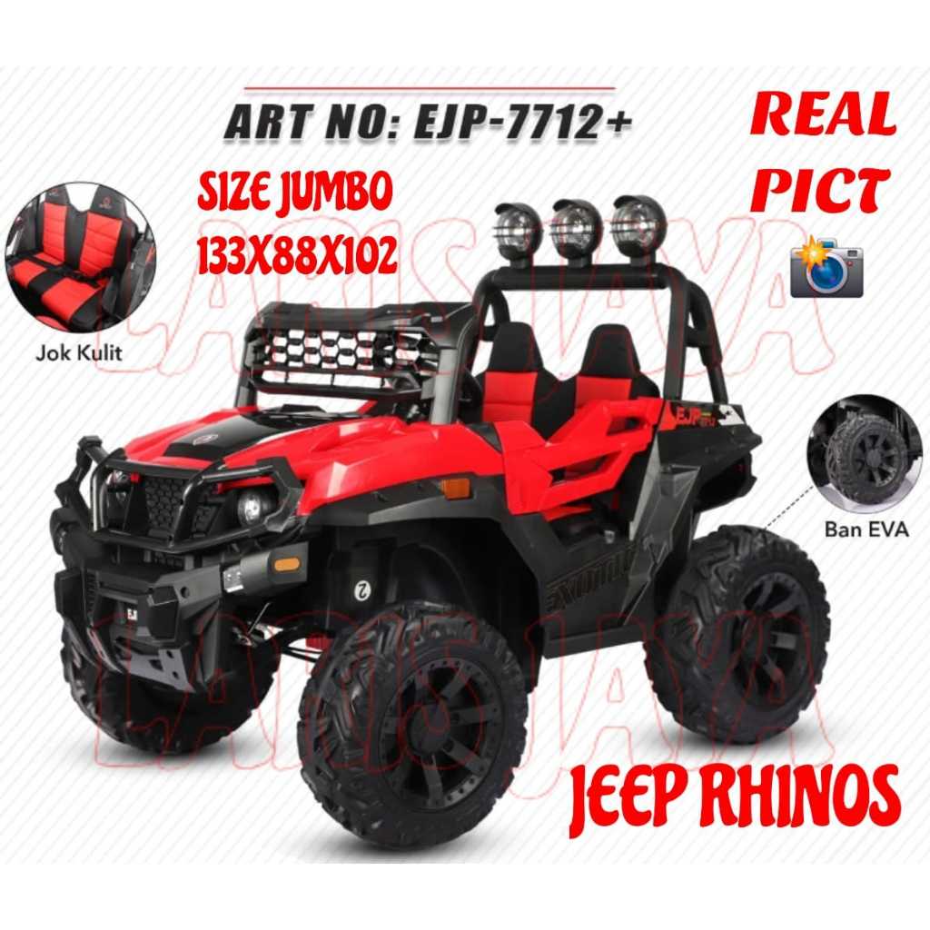 Mobilan aki jeep offroad ban karet , mobil mainan anak jeep offroad terbaru mainan jeep RUBICON 8601