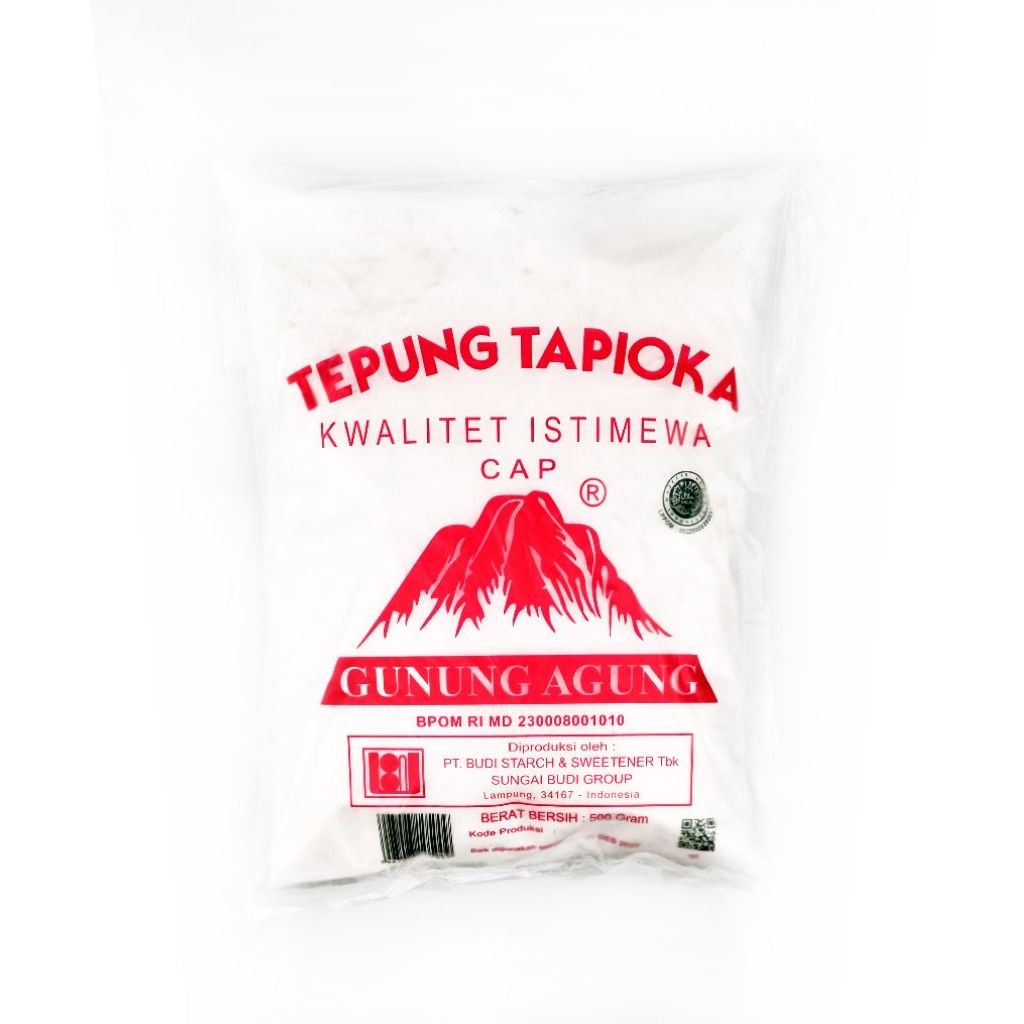 

TEPUNG Tapioka Gunung Agung Merah / 500 gram (2 pcs)
