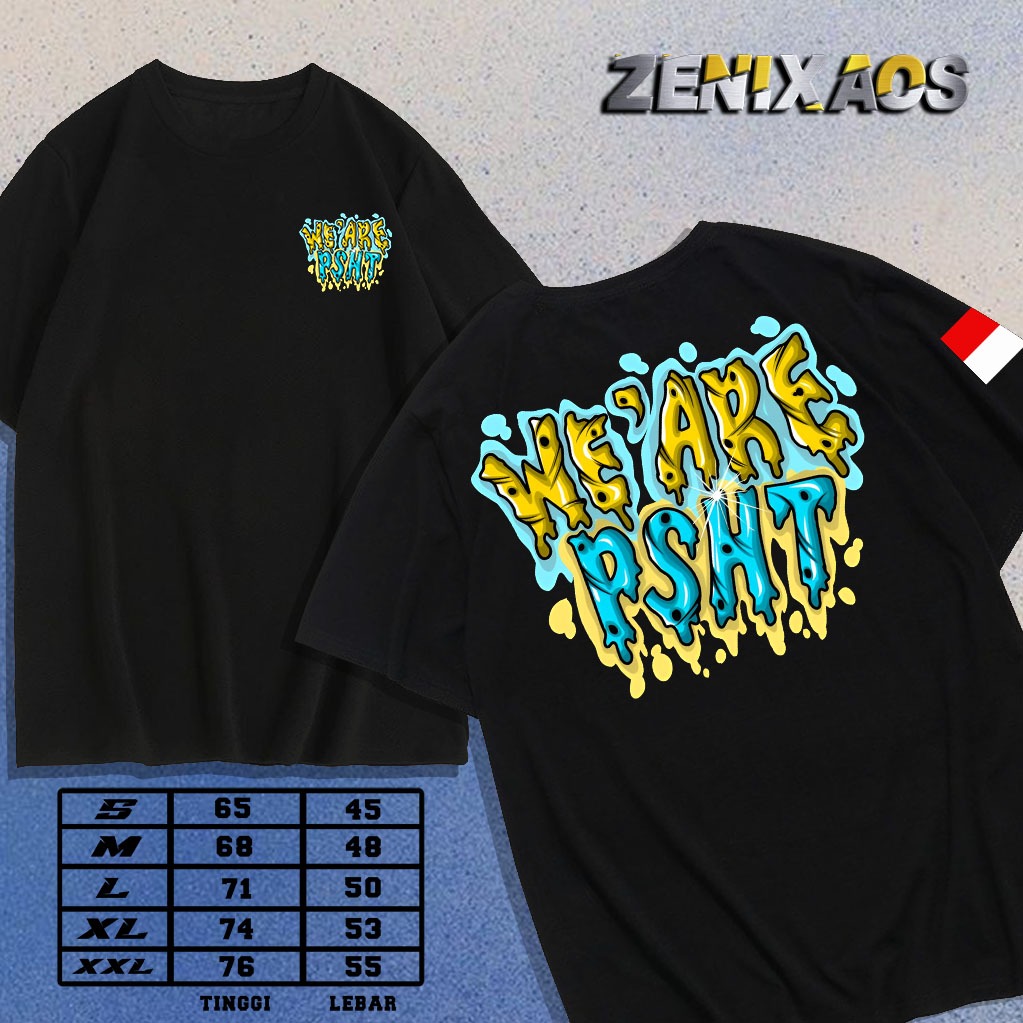 ZENIXAOS - kaos PSHT terbaru | kaos We Are PSHT | baju kaos viral motif PSHT | baju distro