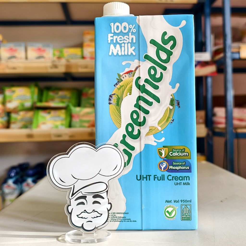 Susu UHT Greenfields 1 Liter / Susu Greenfields FullCream 1Liter