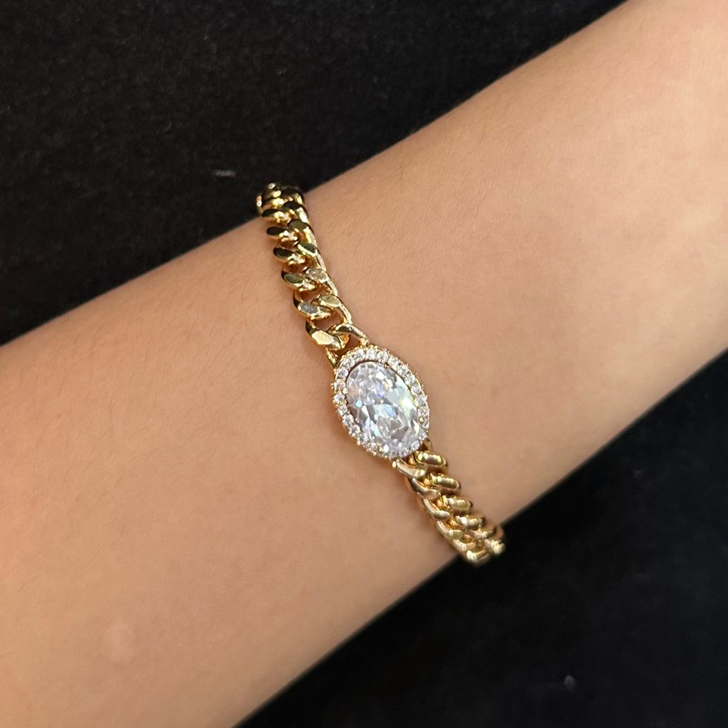 CahayaAccShop - Gelang Rantai Xuping Besar Lapis Emas