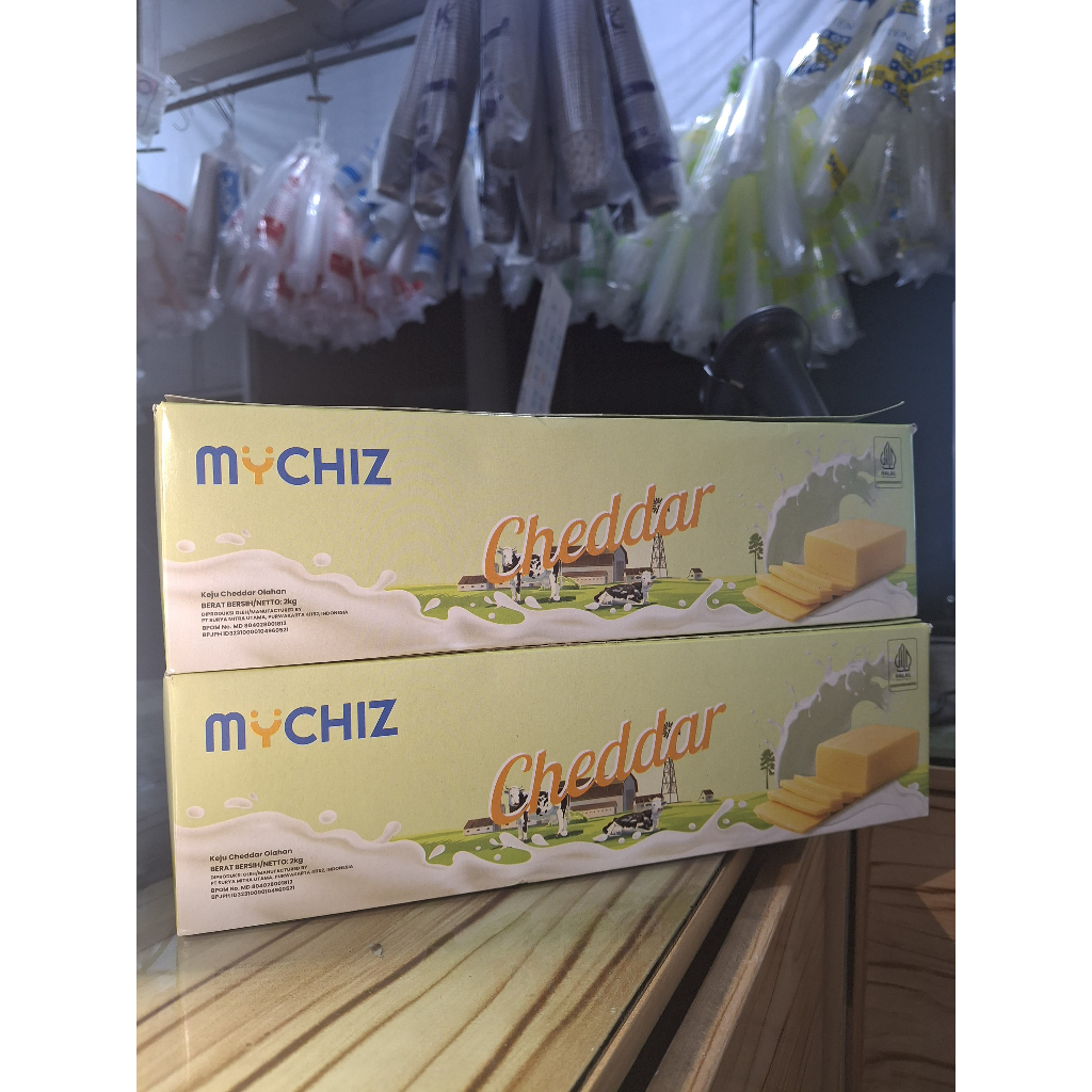 

Keju My Chiz Cheddar Keju Parut Keju Toping 2kg