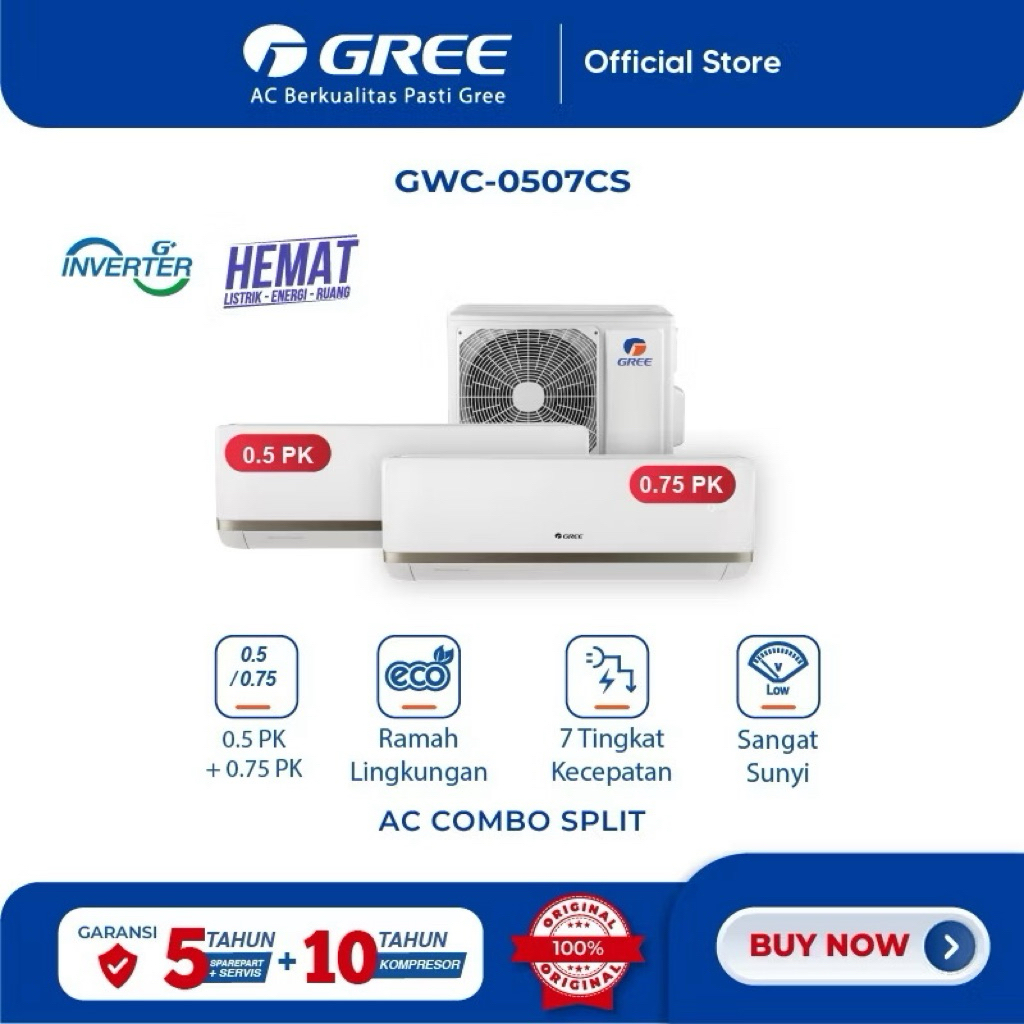 {PLM ONLY} GREE AC INVERTER COMBO SPLIT S GWC-0507CSS