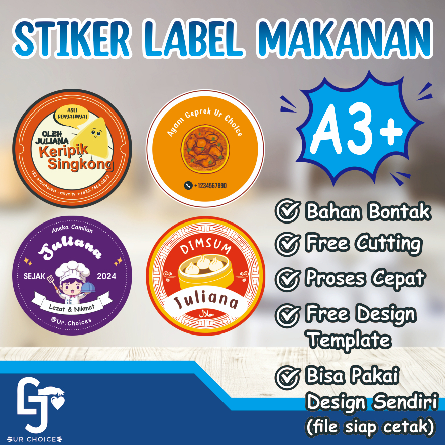 

STIKER LABEL MAKANAN / STIKER LABEL BONTAK / STIKER LABEL CUTTING